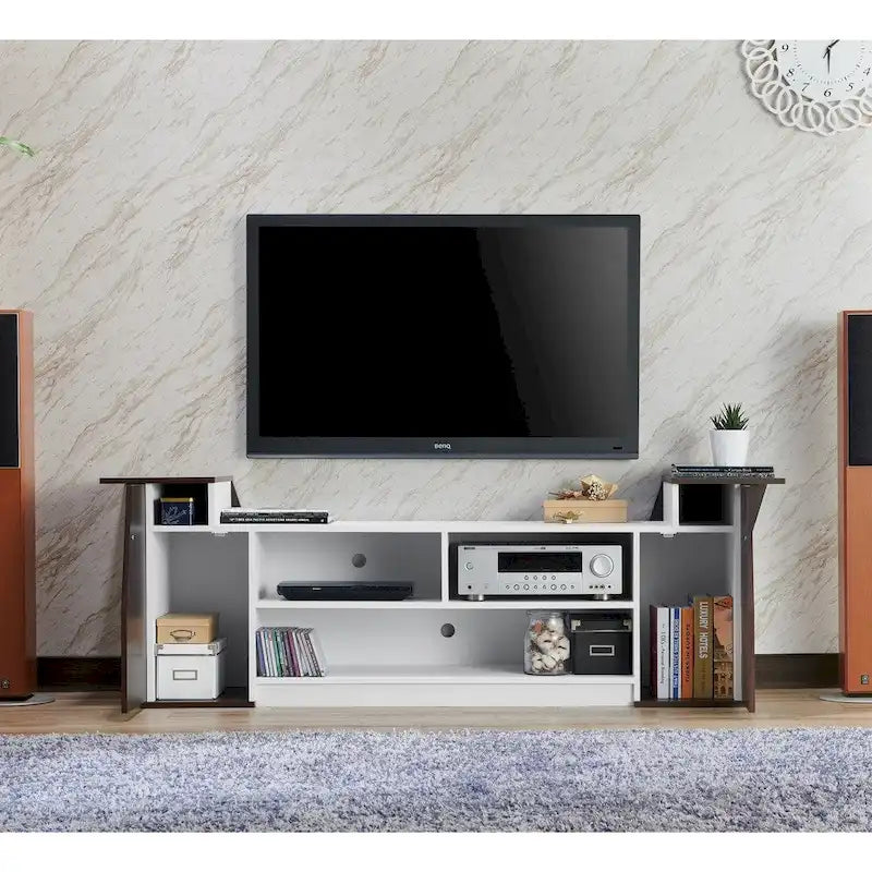 Tai Contemporary 71-inch 3-Open Shelf TV Console by Furniture of America