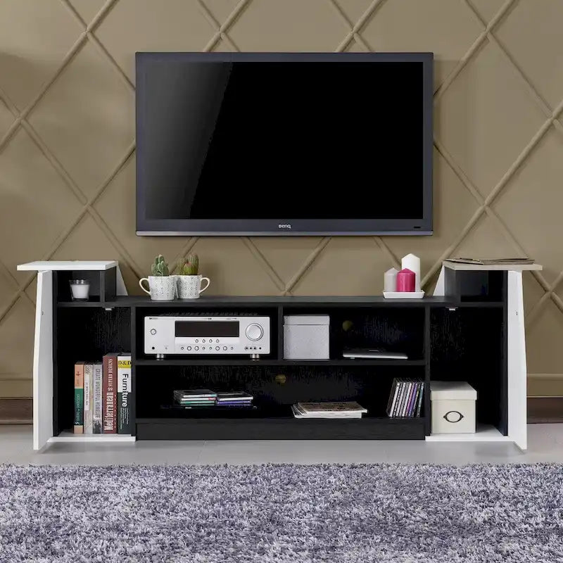Tai Contemporary 71-inch 3-Open Shelf TV Console by Furniture of America