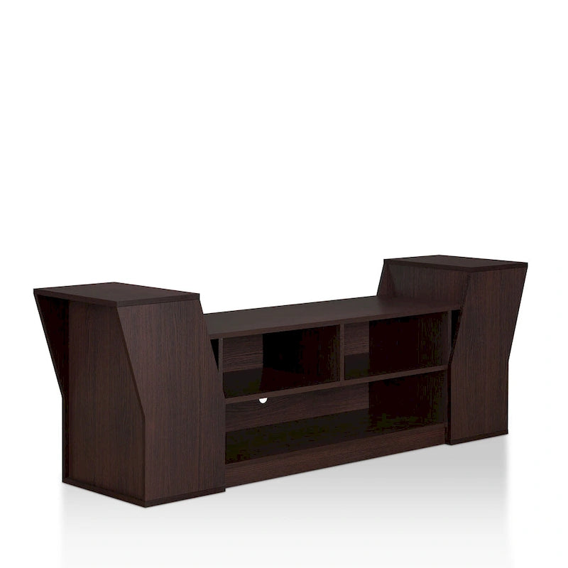 Tai Contemporary 71-inch 3-Open Shelf TV Console by Furniture of America