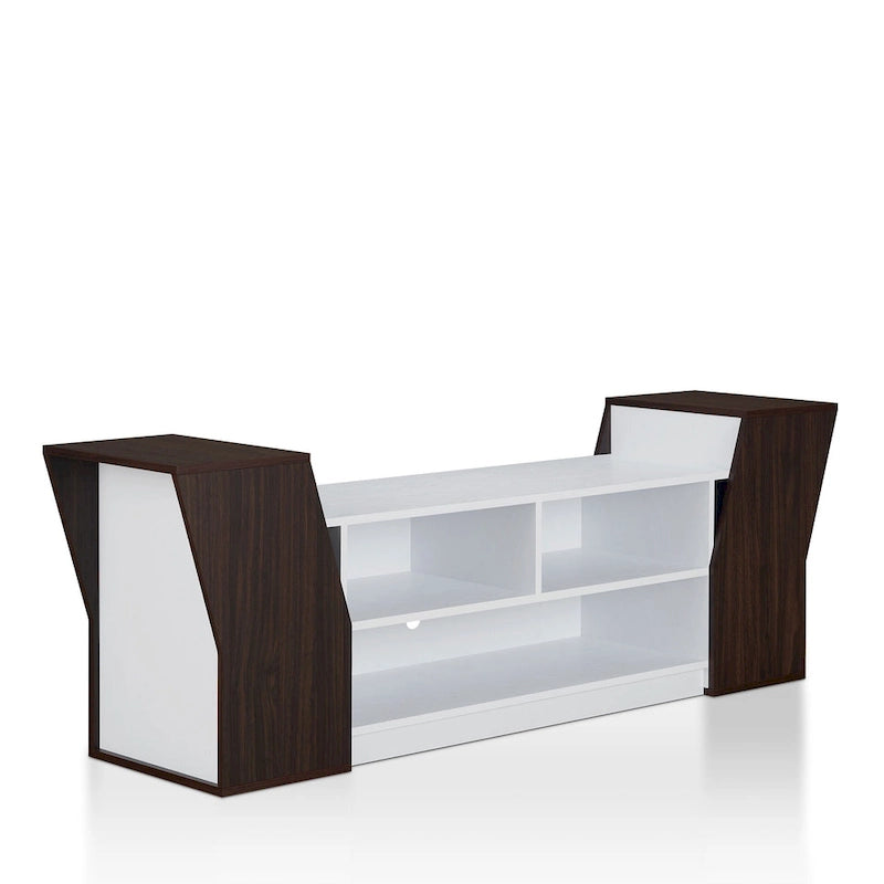 Tai Contemporary 71-inch 3-Open Shelf TV Console by Furniture of America