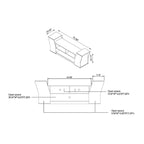 Tai Contemporary 71-inch 3-Open Shelf TV Console by Furniture of America