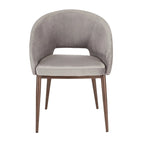 Carson Carrington Vika Upholstered Dining Chair with Copper Metal Legs