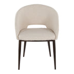 Carson Carrington Vika Upholstered Dining Chair with Copper Metal Legs