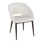 Carson Carrington Vika Upholstered Dining Chair with Copper Metal Legs