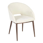 Carson Carrington Vika Upholstered Dining Chair with Copper Metal Legs