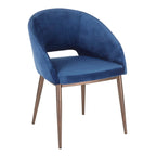 Carson Carrington Vika Upholstered Dining Chair with Copper Metal Legs