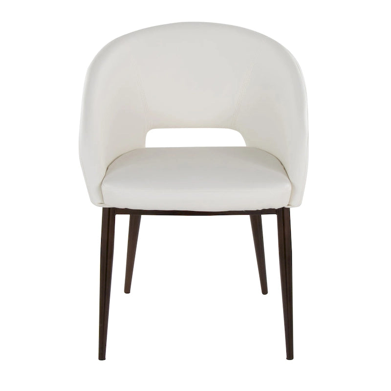 Carson Carrington Vika Upholstered Dining Chair with Copper Metal Legs