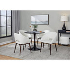Carson Carrington Vika Upholstered Dining Chair with Copper Metal Legs