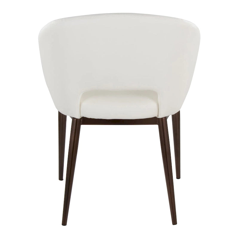 Carson Carrington Vika Upholstered Dining Chair with Copper Metal Legs
