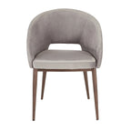 Carson Carrington Vika Upholstered Dining Chair with Copper Metal Legs