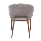 Carson Carrington Vika Upholstered Dining Chair with Copper Metal Legs