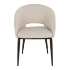 Carson Carrington Vika Upholstered Dining Chair with Copper Metal Legs