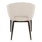 Carson Carrington Vika Upholstered Dining Chair with Copper Metal Legs