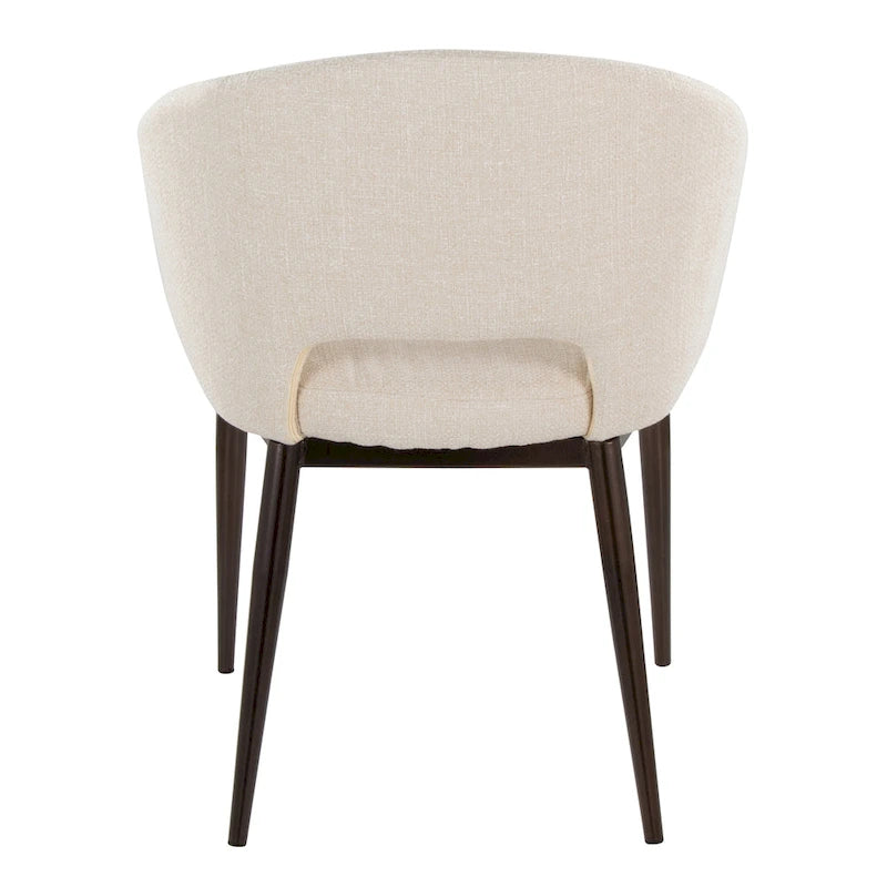 Carson Carrington Vika Upholstered Dining Chair with Copper Metal Legs