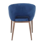Carson Carrington Vika Upholstered Dining Chair with Copper Metal Legs