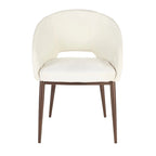 Carson Carrington Vika Upholstered Dining Chair with Copper Metal Legs