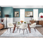 Carson Carrington Vika Upholstered Dining Chair with Copper Metal Legs