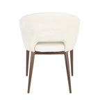 Carson Carrington Vika Upholstered Dining Chair with Copper Metal Legs