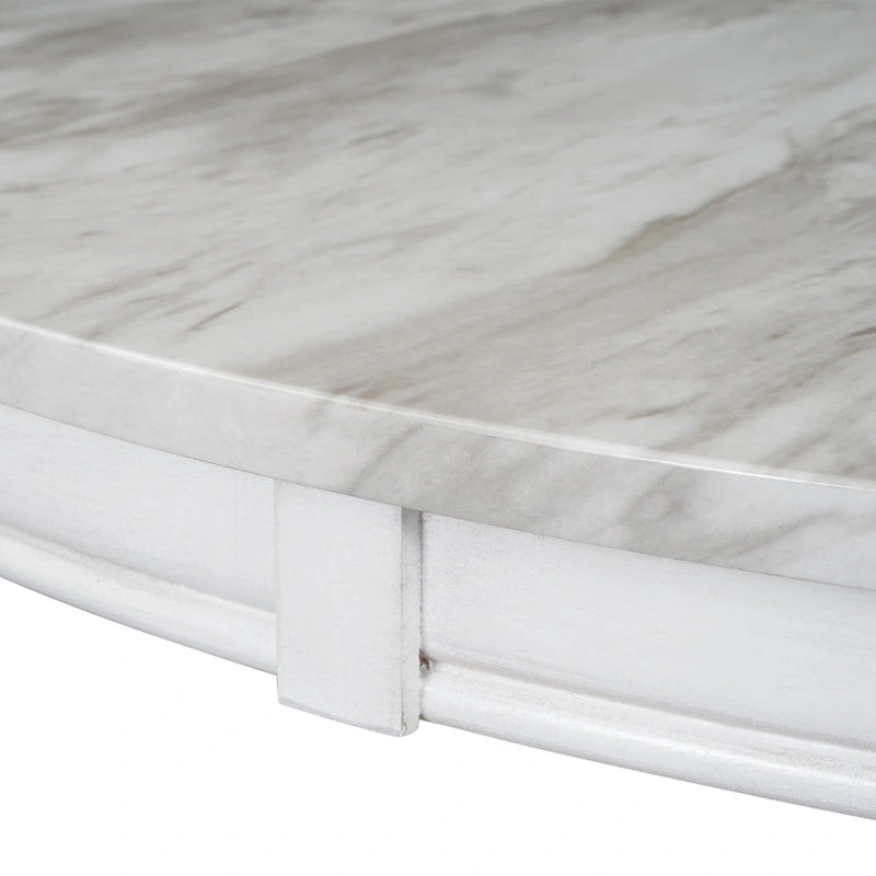 5 Pieces Dining Table and Chairs Set for 4 Persons