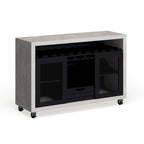 Furniture of America Sene Contemporary 4-shelf Rolling Buffet