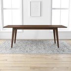 Alessandra Mid-Century 86-inch Rectangular Dining Table in Walnut