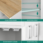 Moasis Rolling Kitchen Island Cart Storage Cabinet on Wheels