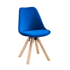 Porthos Home Poppy Dining Chairs Set of 2, Velvet and Beechwood