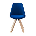 Porthos Home Poppy Dining Chairs Set of 2, Velvet and Beechwood