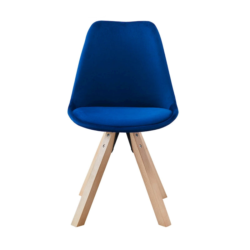 Porthos Home Poppy Dining Chairs Set of 2, Velvet and Beechwood