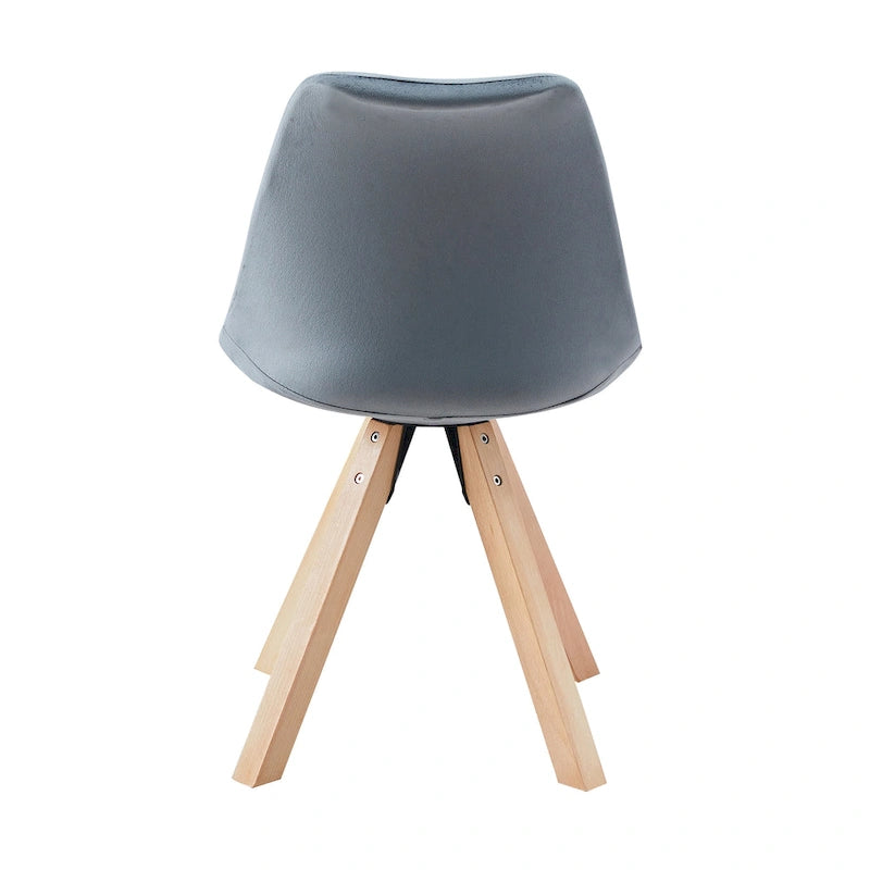 Porthos Home Poppy Dining Chairs Set of 2, Velvet and Beechwood