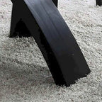 Furniture of America Zibo Contemporary 52-inch Round Glass Top Dining Table