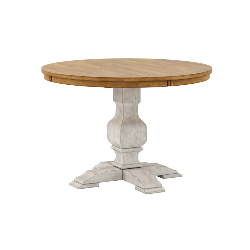 Eleanor Two-tone Round Top Dining Table by iNSPIRE Q Classic