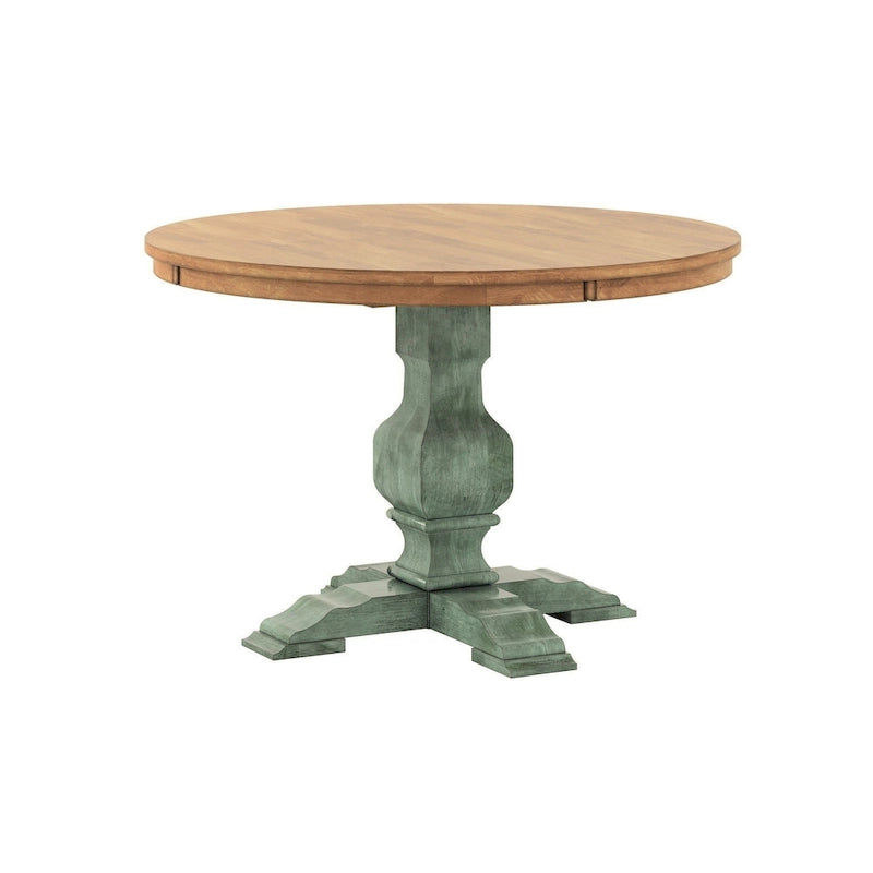 Eleanor Two-tone Round Top Dining Table by iNSPIRE Q Classic