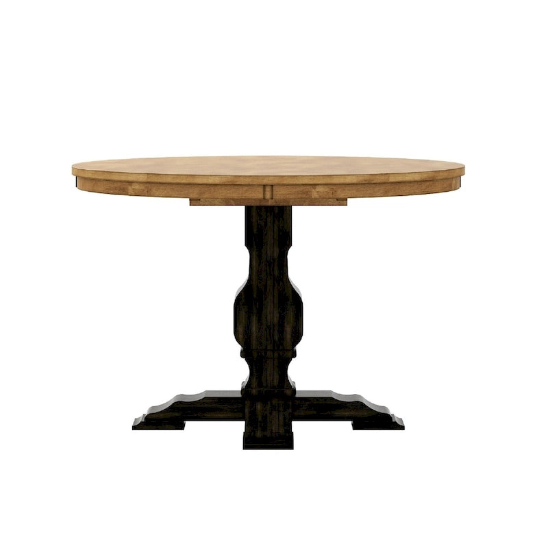 Eleanor Two-tone Round Top Dining Table by iNSPIRE Q Classic