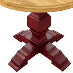 Eleanor Two-tone Round Top Dining Table by iNSPIRE Q Classic