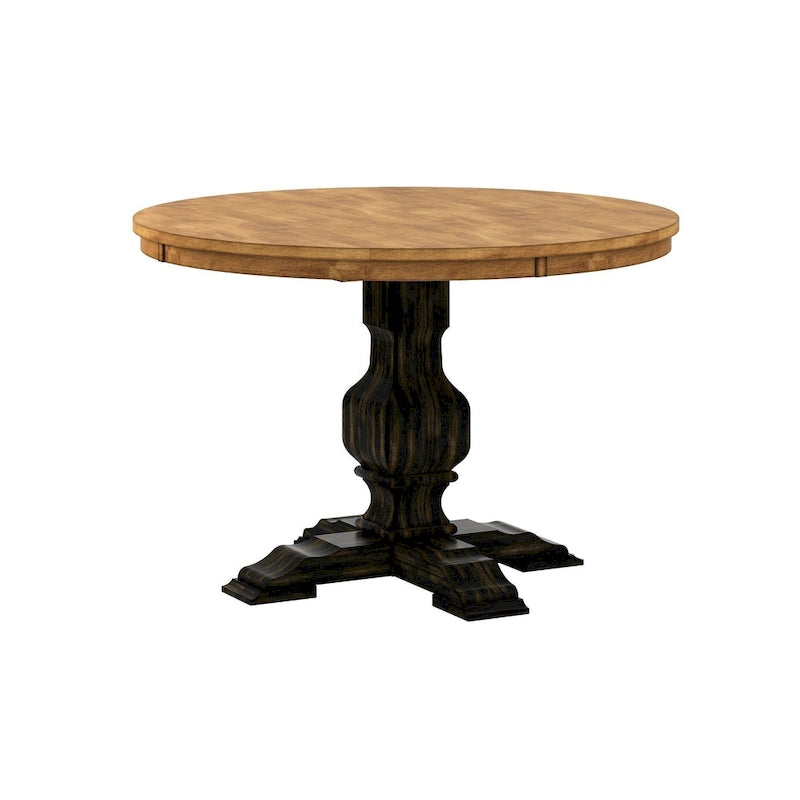 Eleanor Two-tone Round Top Dining Table by iNSPIRE Q Classic