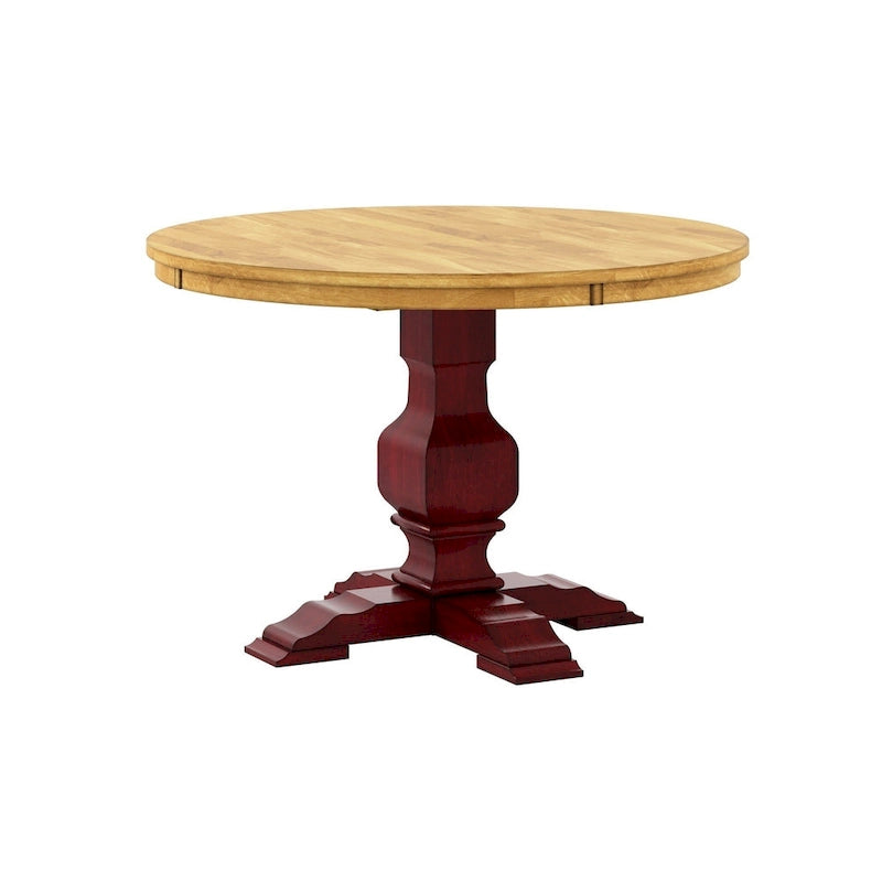 Eleanor Two-tone Round Top Dining Table by iNSPIRE Q Classic
