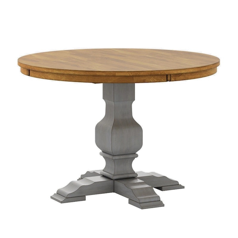 Eleanor Two-tone Round Top Dining Table by iNSPIRE Q Classic