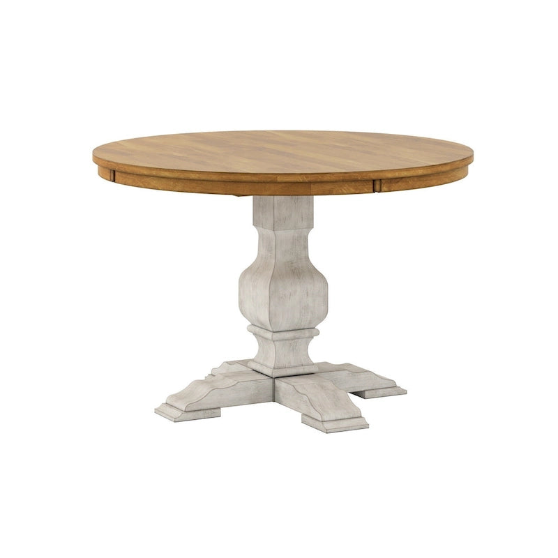 Eleanor Two-tone Round Top Dining Table by iNSPIRE Q Classic