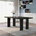 Furniture of America Lumina Contemporary 76-inch Glass Dining Table With LED