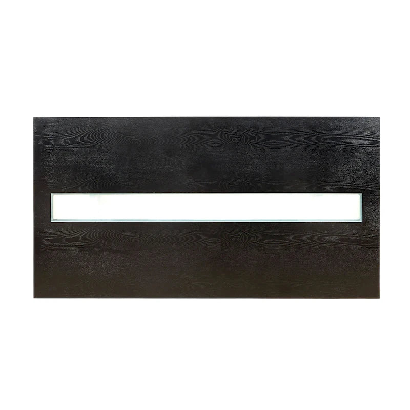 Furniture of America Lumina Contemporary 76-inch Glass Dining Table With LED