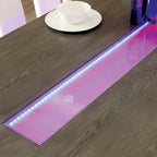 Furniture of America Lumina Contemporary 76-inch Glass Dining Table With LED