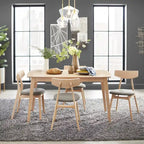 Simple Living Solid Beechwood Cadiz 5-piece Dining Set