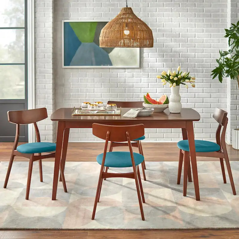 Simple Living Solid Beechwood Cadiz 5-piece Dining Set
