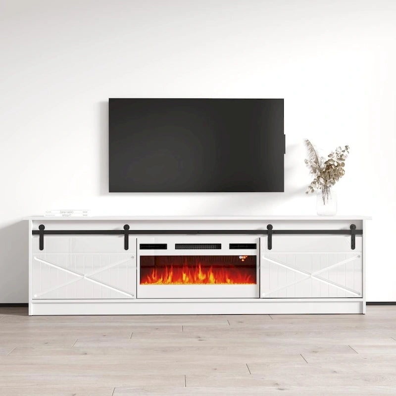 Granero WH-EF Electric Fireplace 79 TV Stand