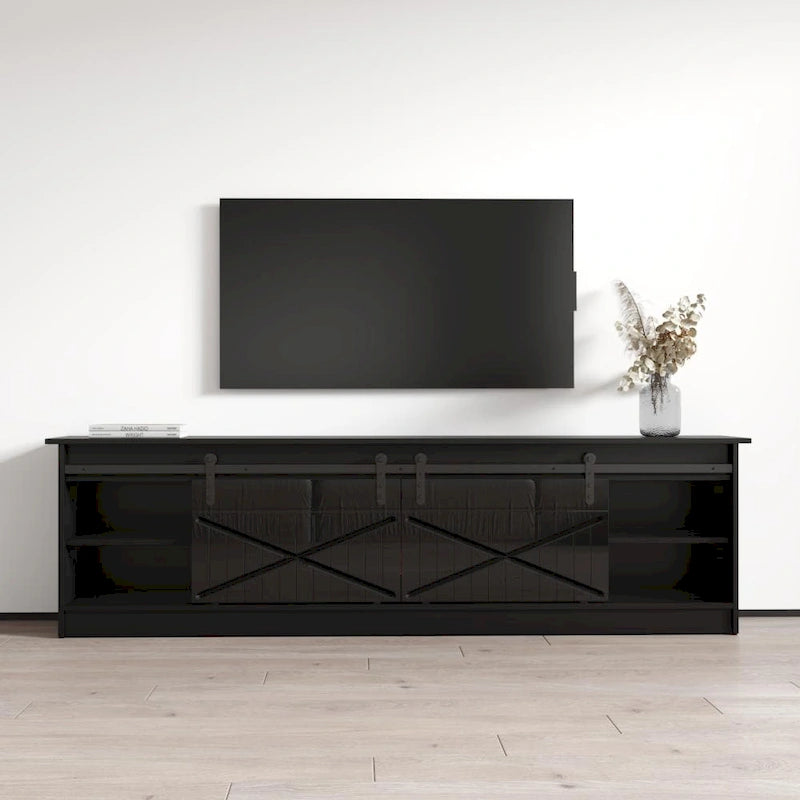 Granero WH-EF Electric Fireplace 79 TV Stand