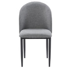 Nyla Upholstered Dining Chair With Black Legs, Set of 2