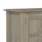 WYNDENHALL Portland SOLID WOOD 30 inch Wide Transitional Low Storage Cabinet - 30w x 14d x 31h
