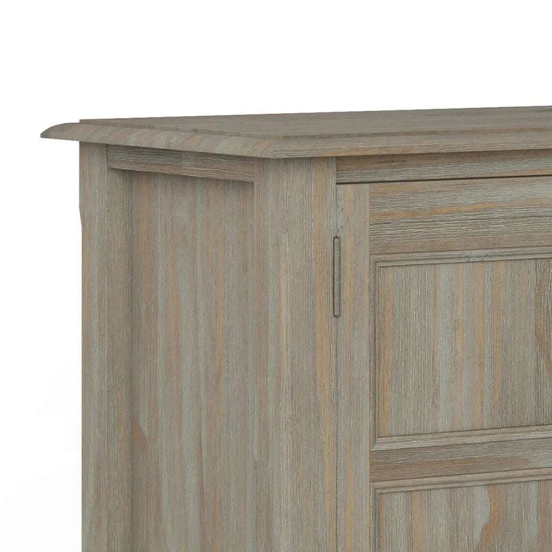 WYNDENHALL Portland SOLID WOOD 30 inch Wide Transitional Low Storage Cabinet - 30w x 14d x 31h