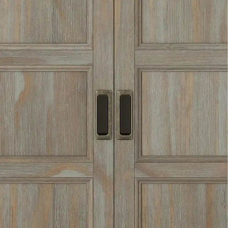 WYNDENHALL Portland SOLID WOOD 30 inch Wide Transitional Low Storage Cabinet - 30w x 14d x 31h